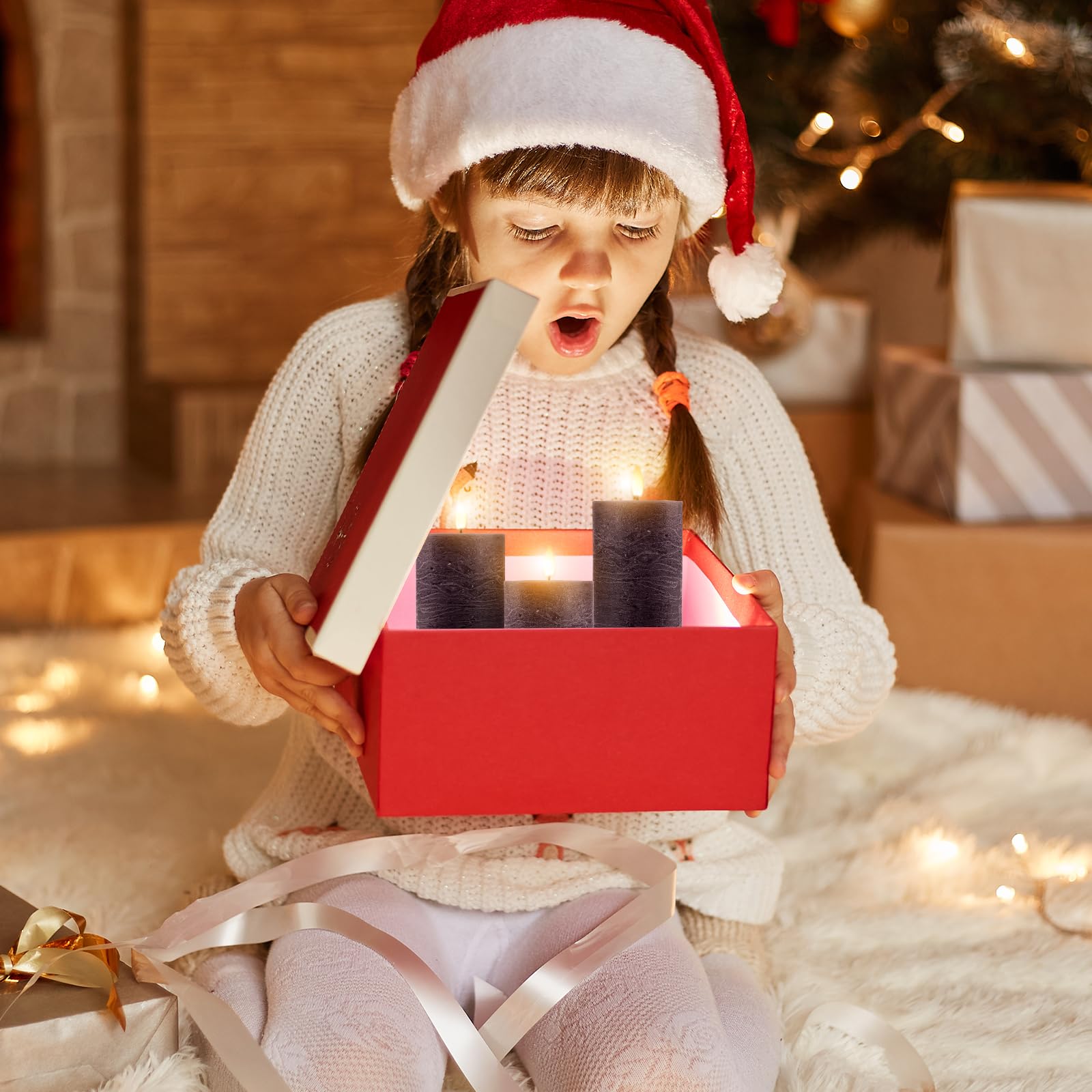 Candele LED Ricaricabili USB [3 pezzi] Candele a Pilastro Elettriche a LED Senza Fiamma, Tremolanti con Timer Remoto, Candele LED per Matrimonio Festa Halloween Natale Decorazione Della Viola