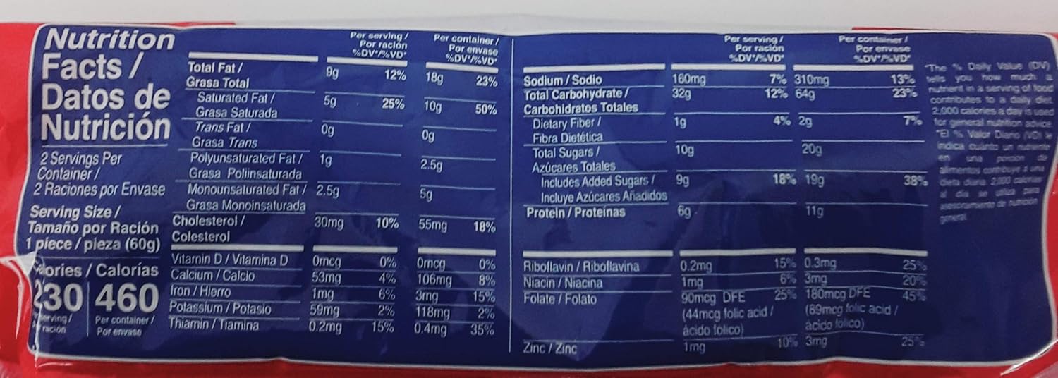 Conchas Bimbo - Panaderia Mexicana - 2 Biscochos - Pan de Dulce - 4.23 oz - 3 units