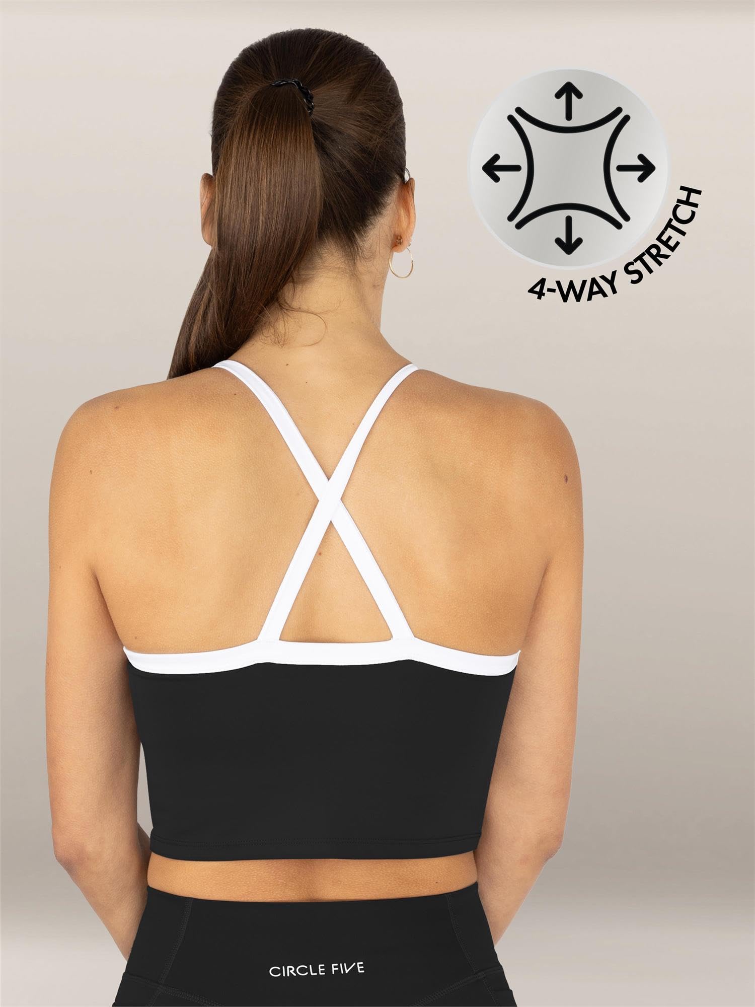 normani Damen Sport-Tank Top 2er-Set – Mit herausnehmbaren Cups & gekreuzten Spaghettiträgern – Bequem, atmungsaktiv & für Yoga, Fitness & Training