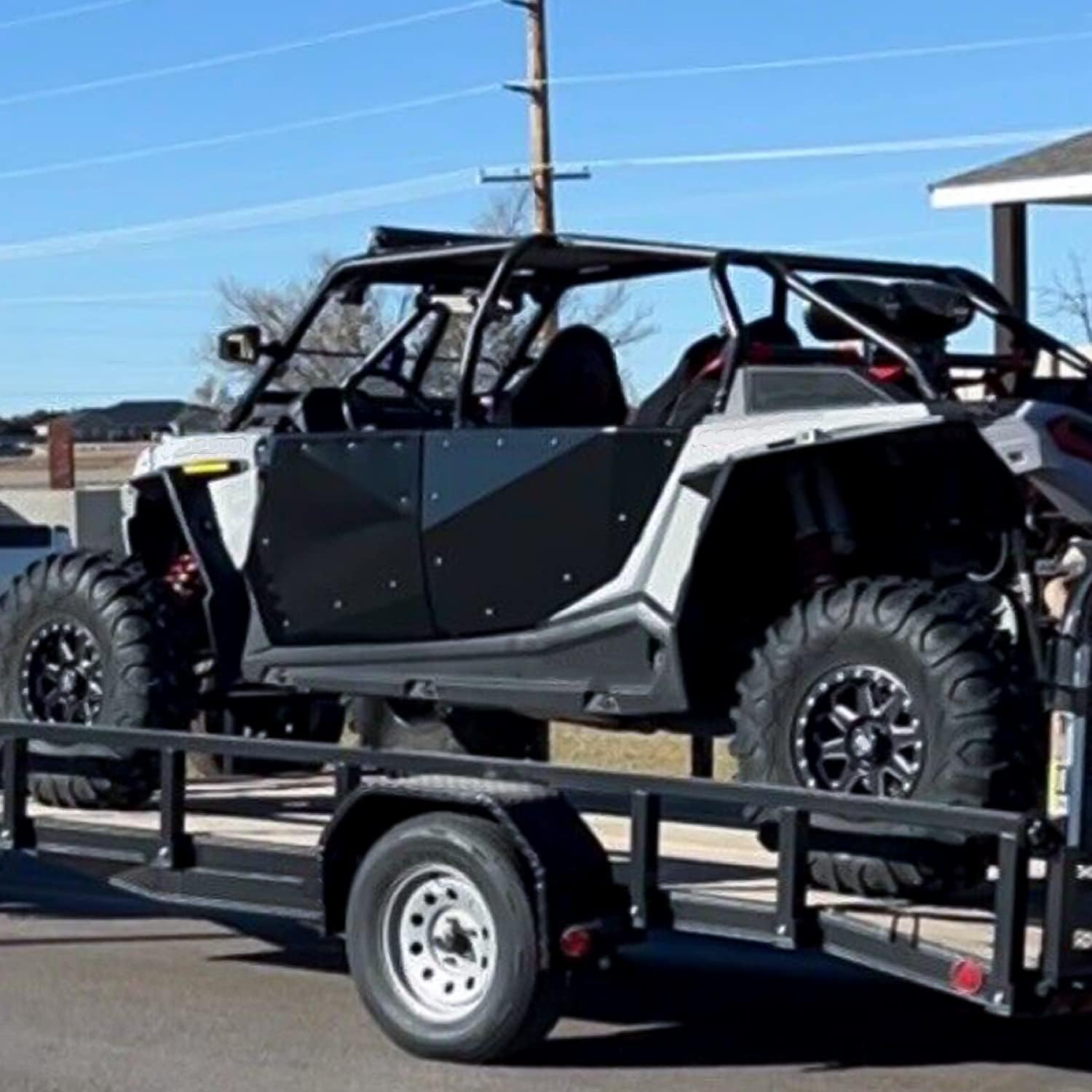 Kojem Full Doors w/Aluminum Panels Compatible with 2014-2022 Polaris RZR XP 4 1000/ Turbo/Turbo S/Velocity 4 seat Models w/Steel Frame
