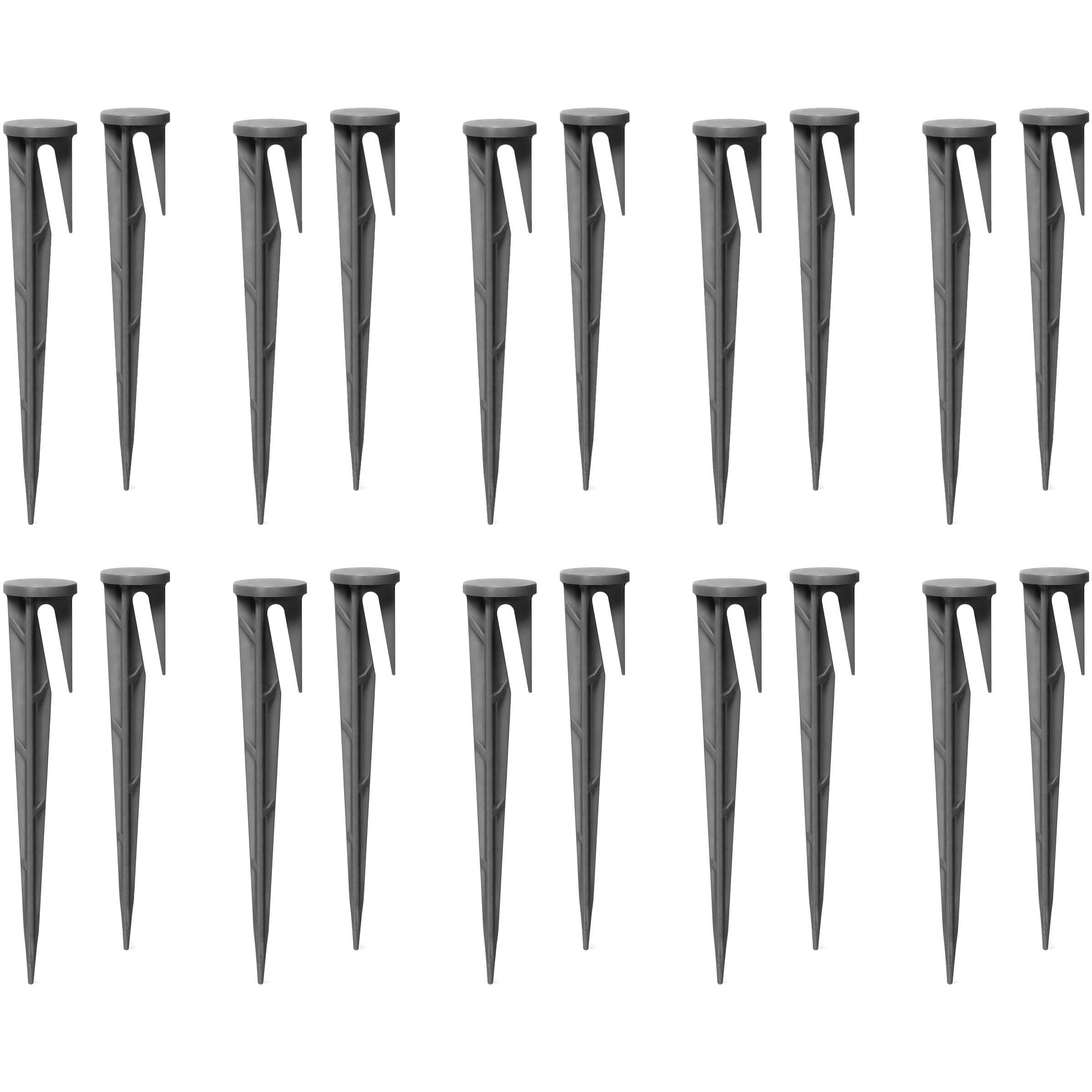 Pegs for Robotic Lawnmower Boundary Wire - Pack of 25 LinePEG, Garden Pegs, Ground Anchors Spikes, Ground Hooks for Robotic Lawn Mower Boundary Cable - Compatible with Gardena, Worx, Bosch, Husqvarna