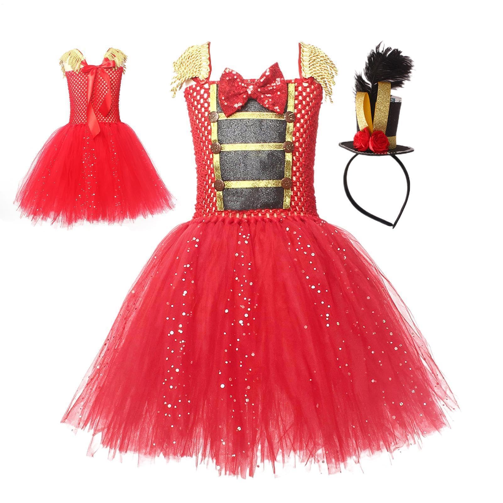 Nussknacker-für Mädchen Süßes Weihnachts-Tutu mit Schleife und