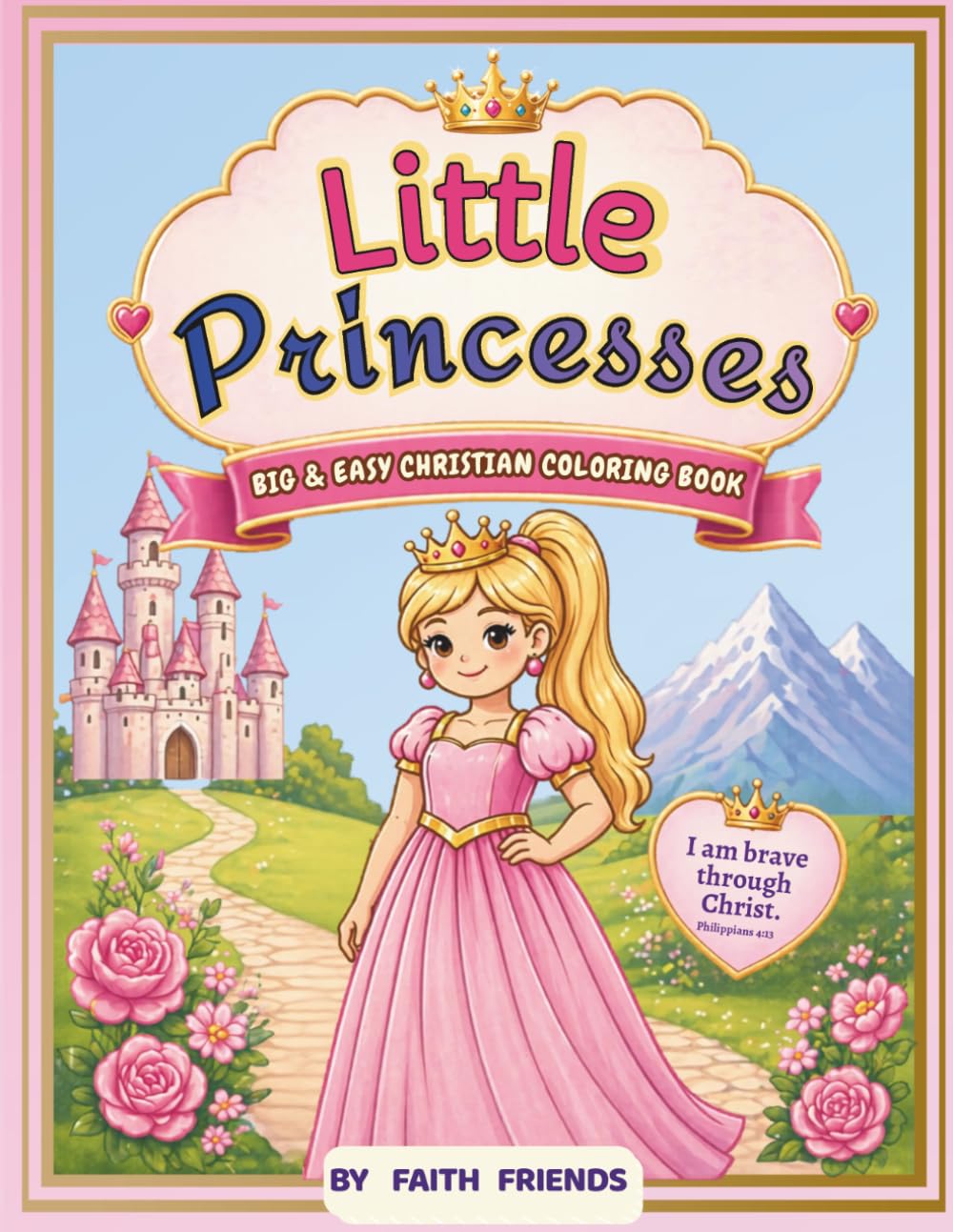 Little Princesses, Big faith: A Christian Princess Coloring Book with Bible verses