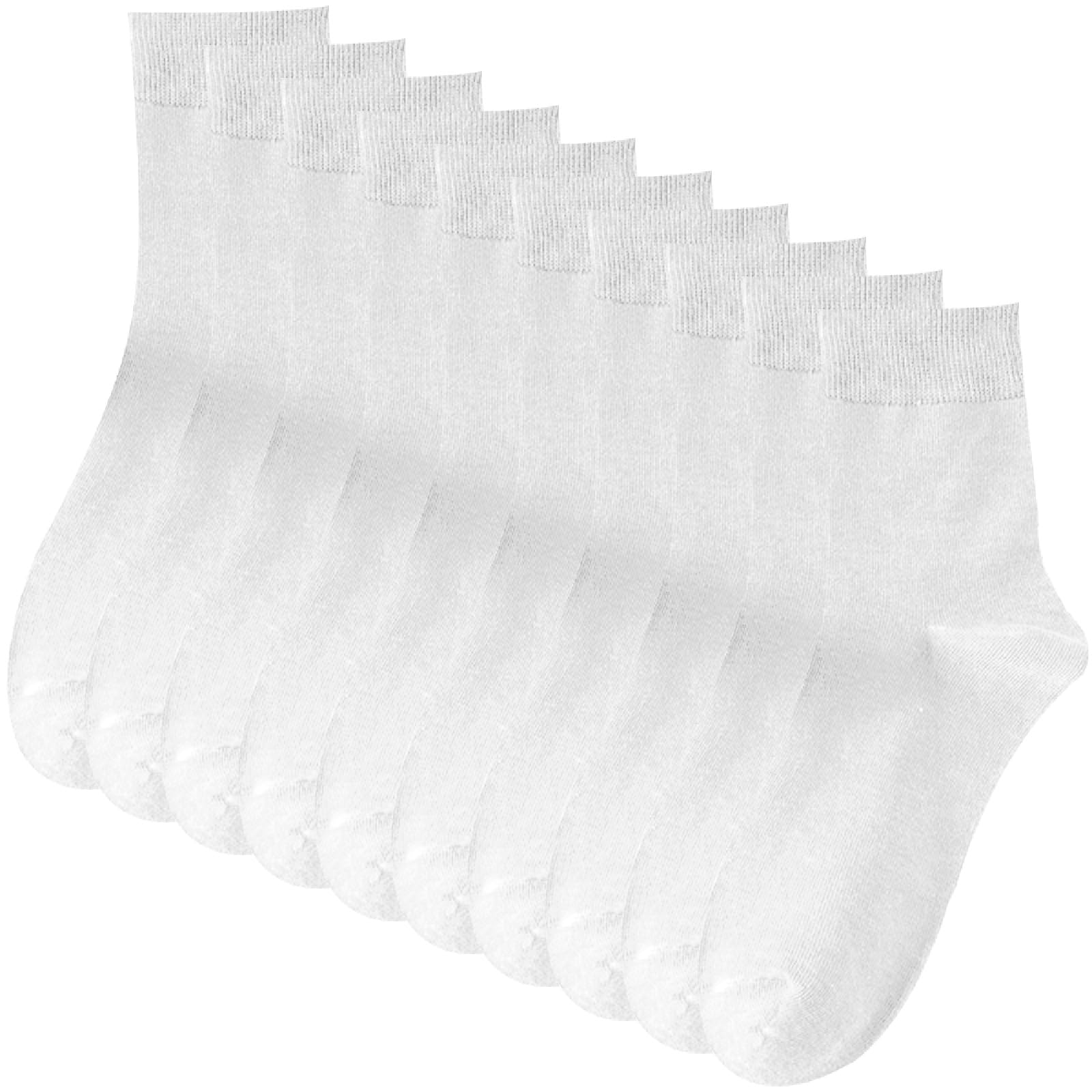 Dress CiciMen's Crew Socks With Wide Cuff, Everyday Quarter Cotton Socks, Lightweight Summer Socks 5 Pairs Fit EU Size 38-44