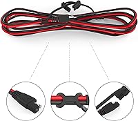 Vista 7 de OYMSAE Cable de extensión SAE, cable de desconexión rápida SAE de 6 pies 16 AWG a SAE, cable conector de extensión SAE para motor de arrastre