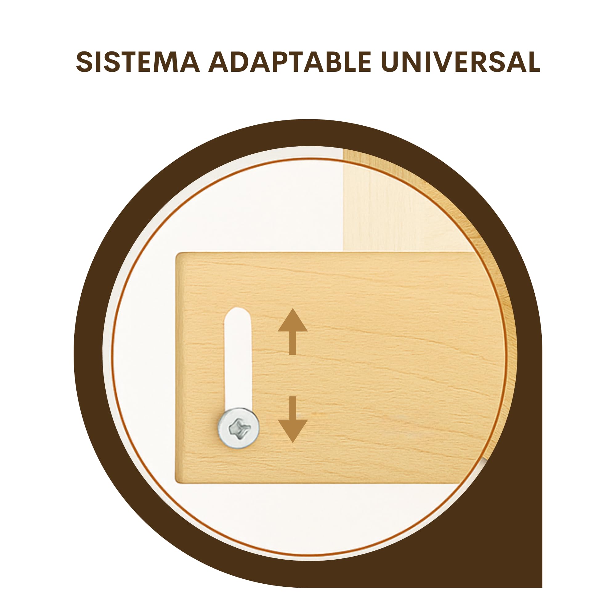 Cambiador bebé de Madera para Cómoda – Accesorio Compatible Hemnes y Malm – Bandeja Cambiador para bebé con Profundidad Ajustable 48 a 60 cm y Fieltros Antirayaduras