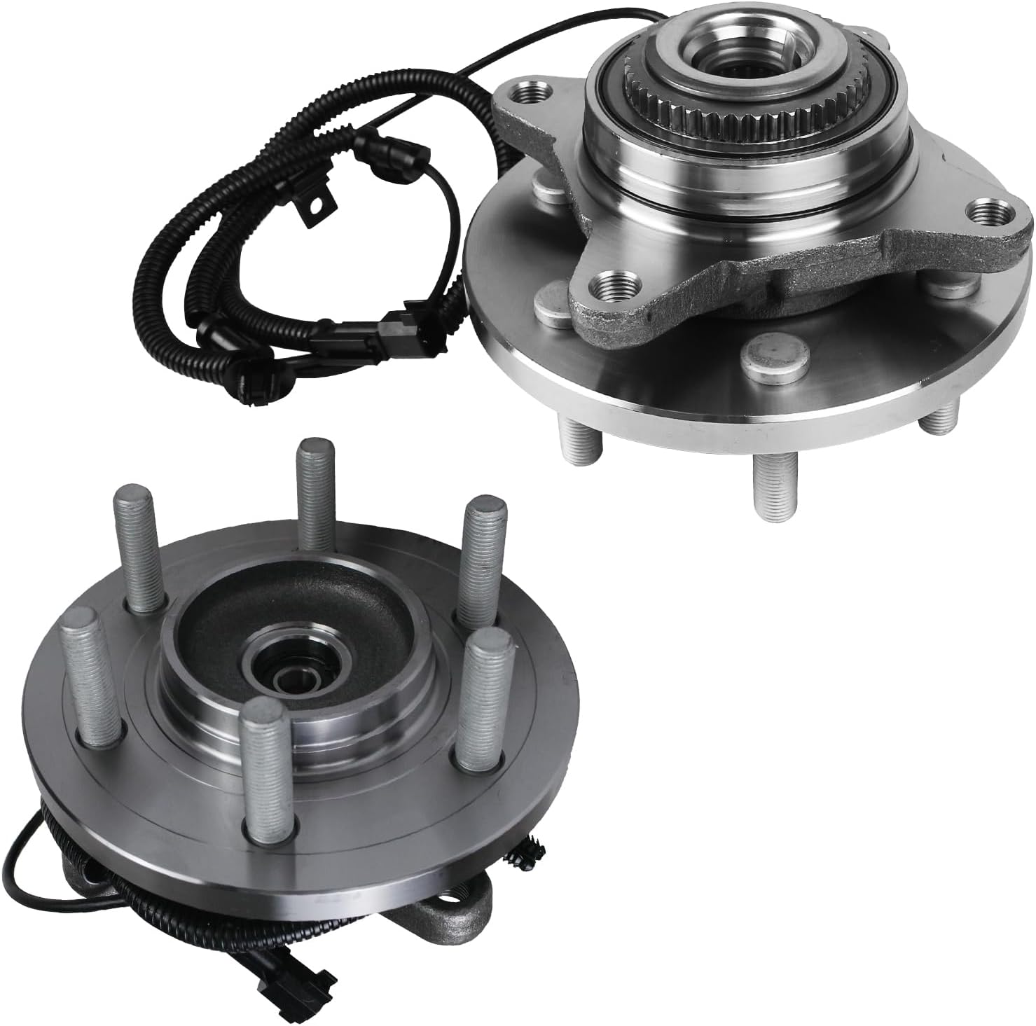 Autoround 515169 4WD Front Wheel Bearing and Hub Assembly fit for Ford F-150 2015 2016 2017, 6 Lug w/ABS, Set of 2