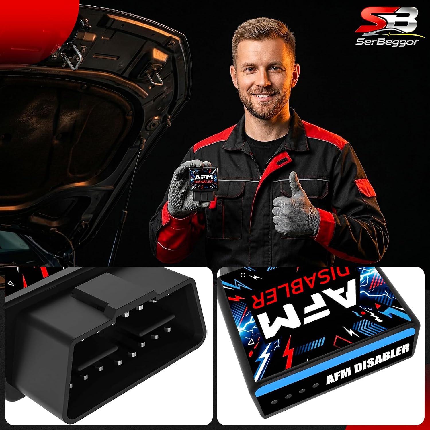 AFM Disabler, Afm/Dfm Dod Disabler, Active/Dynamic Fuel Management Disabler Compatible with GM Motors 5.3 Silverado Chevy GMC Sierra GMC Yukon Cadillac Escalade...Full V6 V8 Mode 4.3L 5.3L 6.0L 6.2L