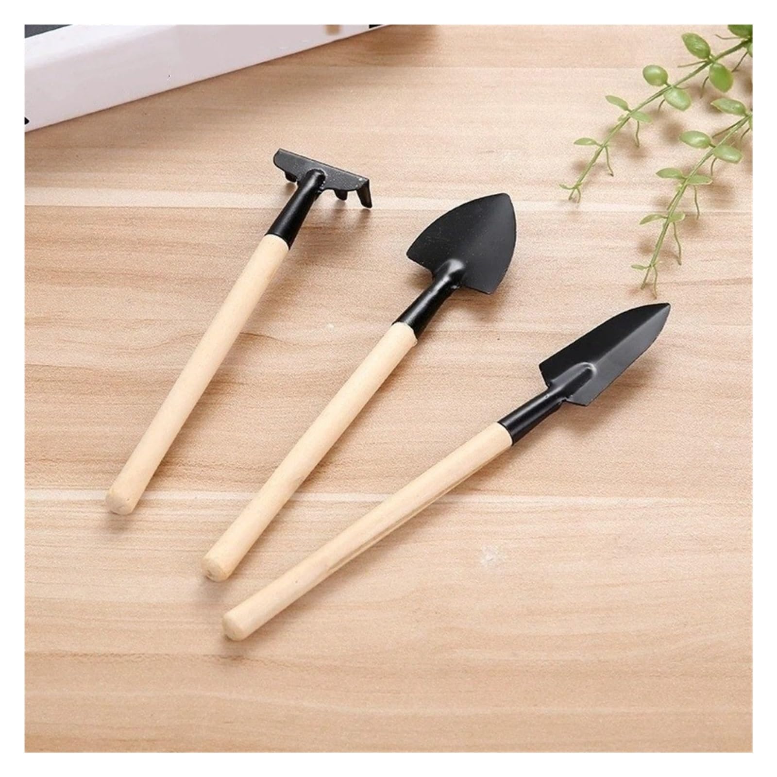 Juego de herramientas de jardín, palas para plantar con mango de madera, 10/12 piezas, duraderas y versátiles para jardinería y paisajismo, ideal para propietarios de viviendas y jardineros