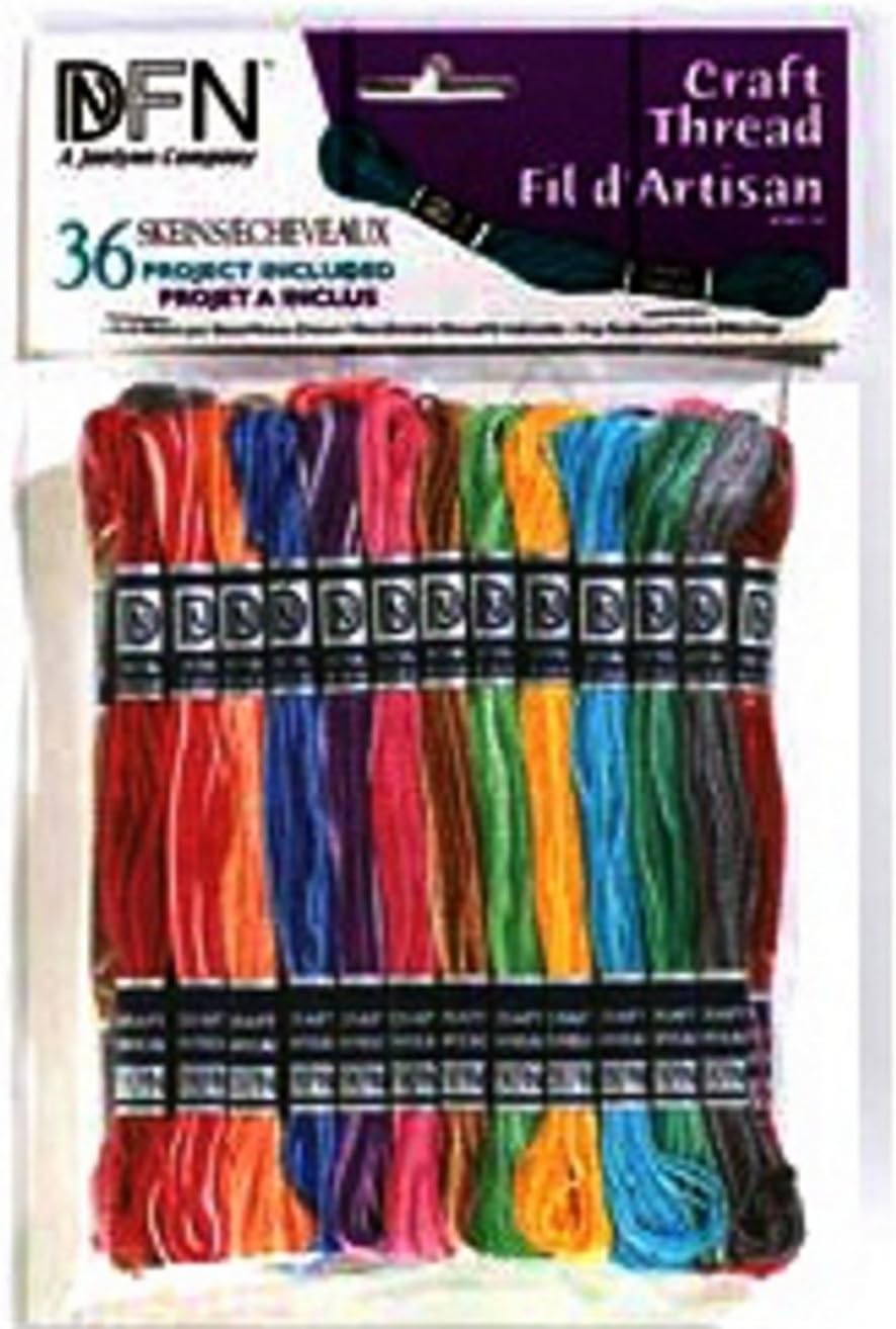 Cotton Craft Thread 36 SkeinsVariegated