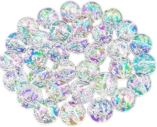 Miniatura 10 de Mixto Lots Brillante AB Color Acrílico Faceted Bead DIY Beading Hairband Pulseras Collar Artesanía Embelishment (colores mezclados-AB Bubblegum)