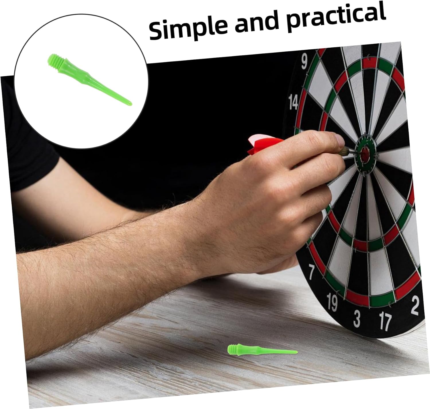 Toddmomy 100pcs Soft Tip Dart Points Durable Plastic Dart Tips for Enhanced Accuracy and Casual Play