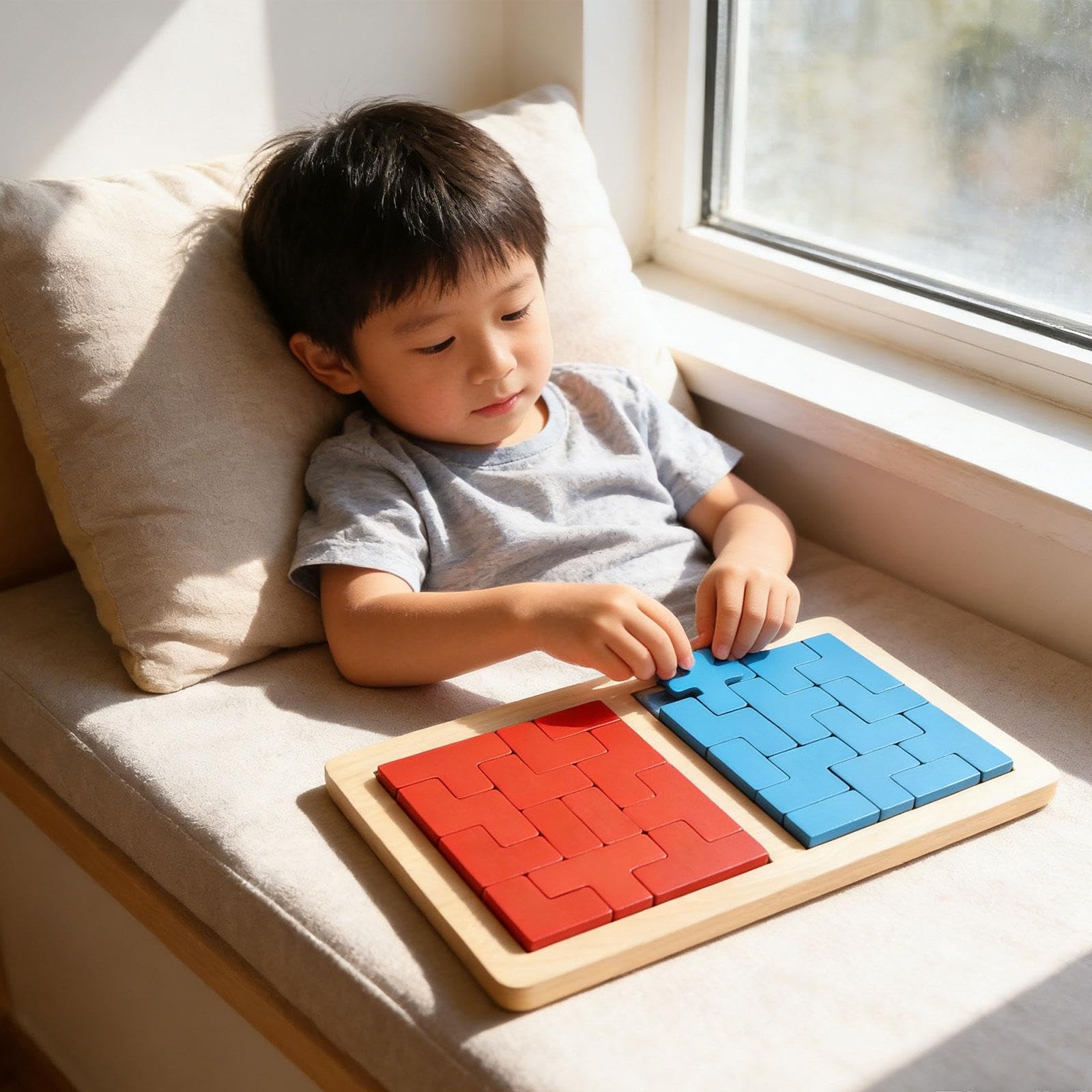 MagiDeal Puzzle in Legno con Blocchi Decorativi, Gioco Rompicapo per Bambini E Adulti, Ragazzi E Ragazze.