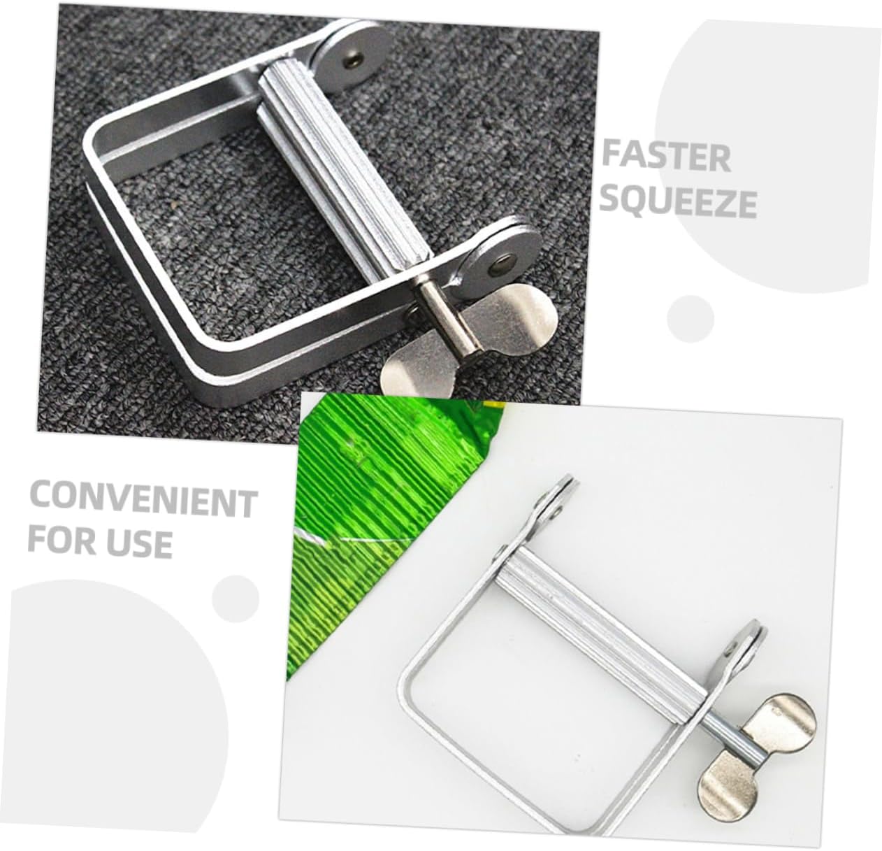 2pcs Toothpaste Extruder Manual Tube Squeezer for Hair Dye Cosmetics and Creams Space-Saving Salon Accessories Efficient Squeeze for Maximum Usage