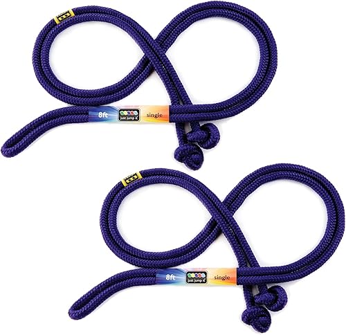 Miniatura 9 de Just Jump It Paquete de 2 cuerdas de saltar de 8 pies  Equipo de ejercicio activo para jóvenes al aire libre  Accesorios de gimnasio de nailon