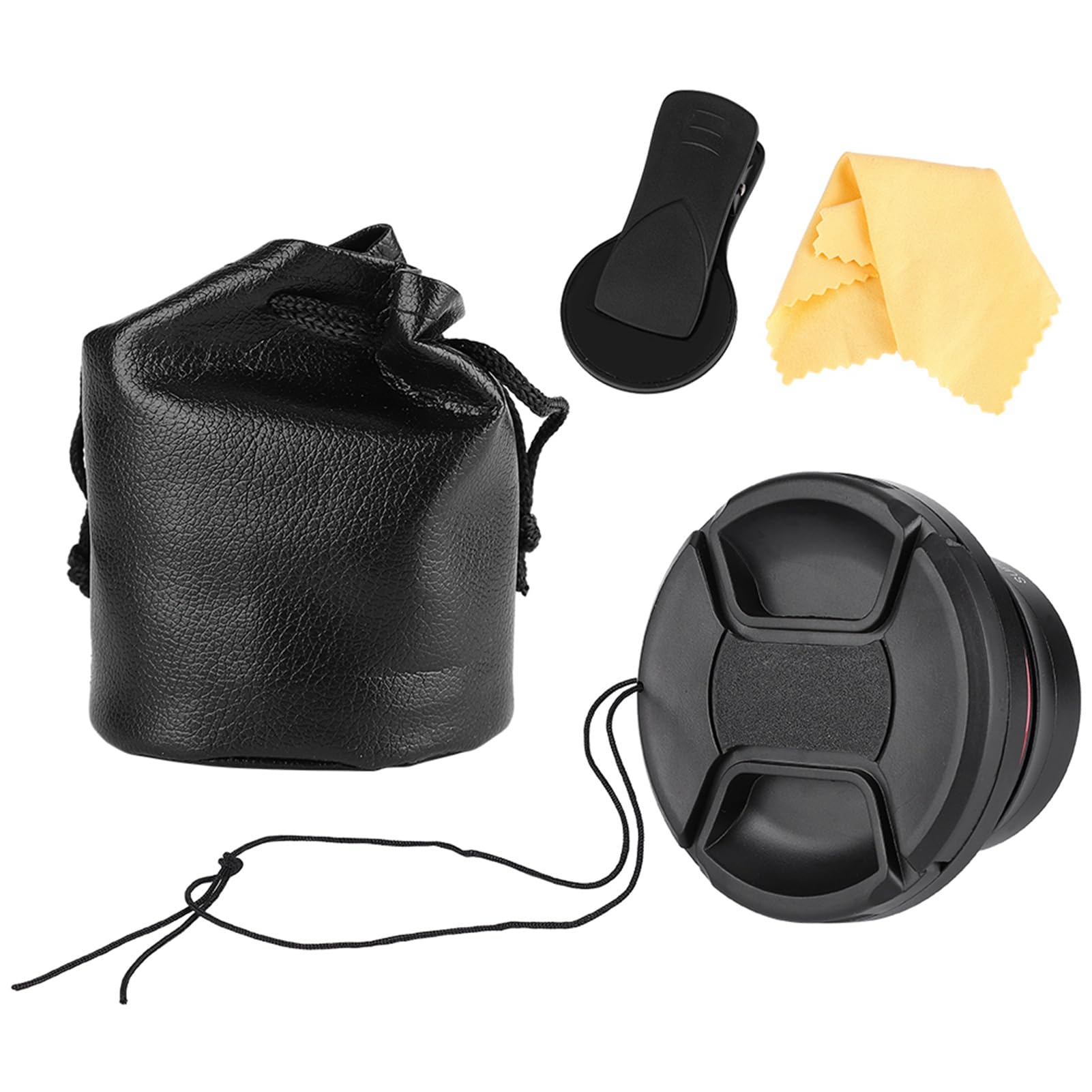 0.39X Super Wide Angle Lens, 37mm Phone Clip Compatible, for DV Cameras Mobile Phones, Increase Spatial Depth, Clear Reproduction, Condition