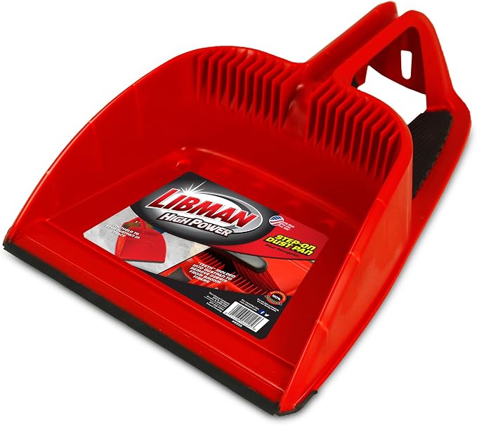 Libman 2125 Step-On Dust Pan with Molded Cleaning Teeth