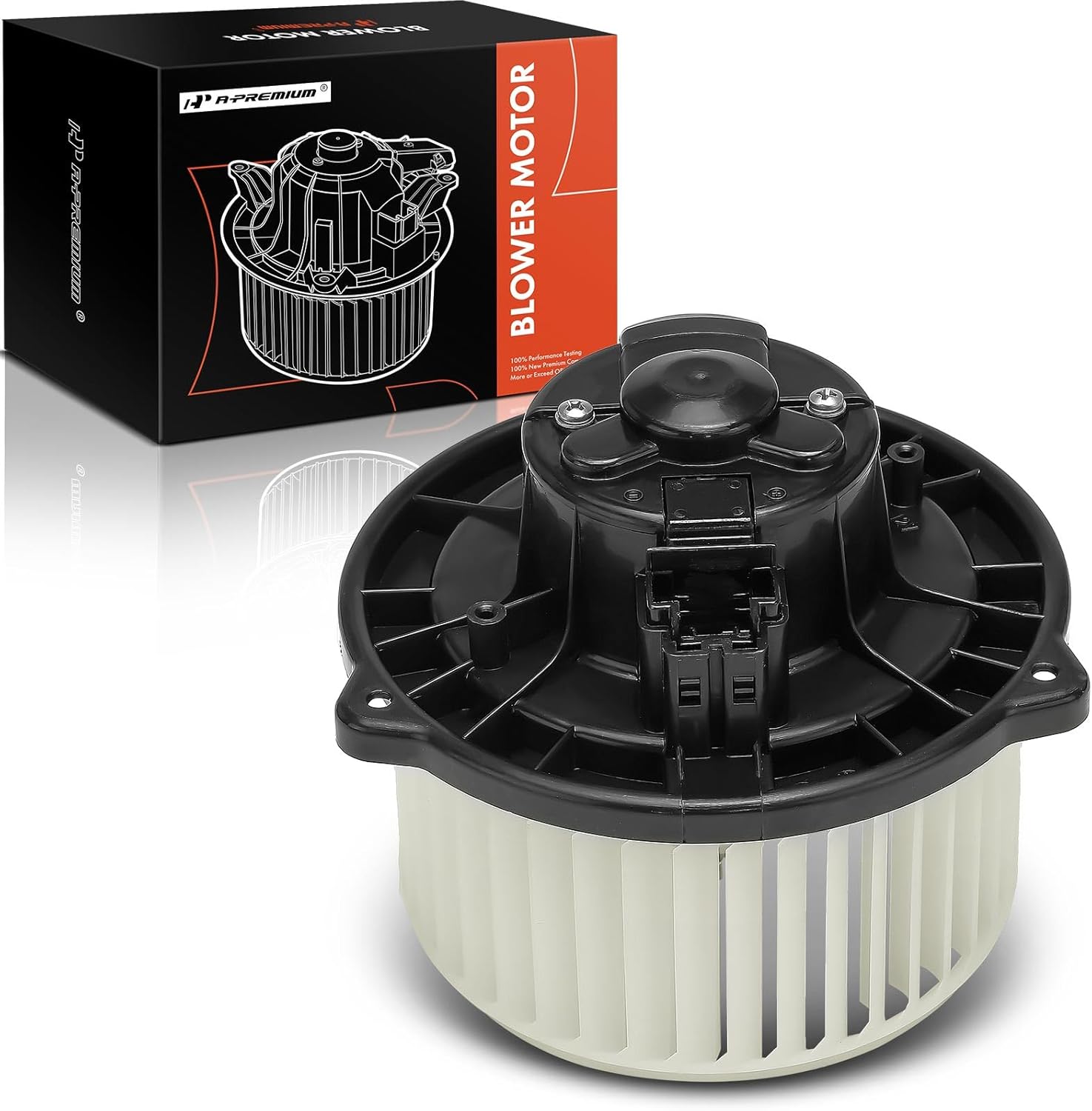 A-Premium Front HVAC Heater Blower Motor Compatible with Honda Accord 1998-2002, Pilot 2003-2008, Odyssey 1999-2004 & Acura MDX 2001-2006, with Fan Cage