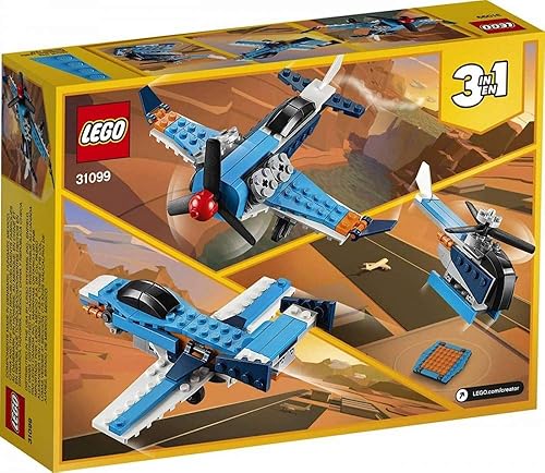 Miniatura 5 de LEGO Creator 3 en 1 Propeller Plane 31099 Kit de construcción de juguete volador (128 piezas)