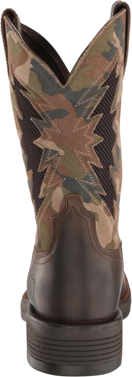 ARIAT Men's Ridgeback VentTEK Western Boot - Rich Brown/Casually Camo, 9 Medium
