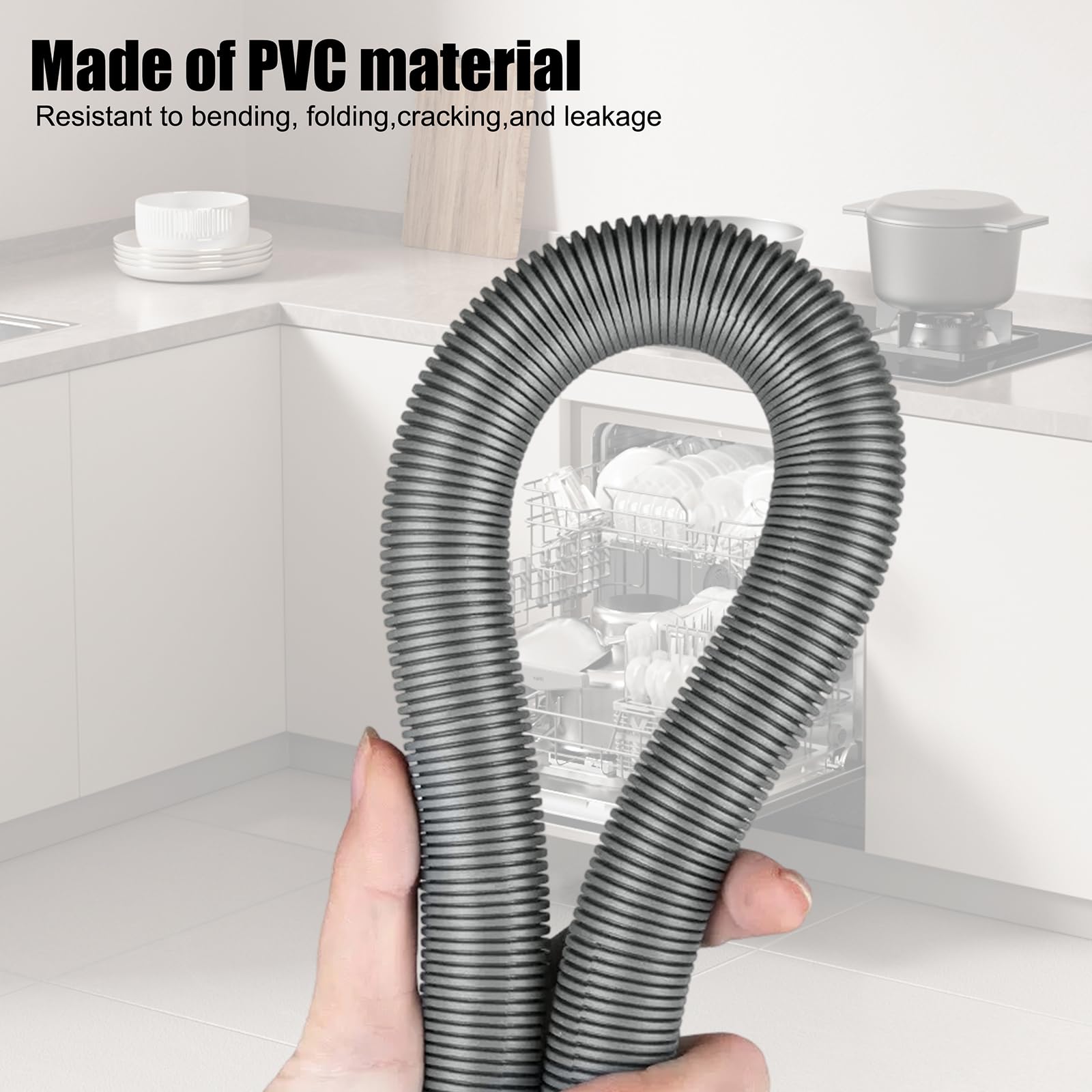 Aquastop Zulaufschlauch 1,8M Universal für Spülmaschine Geschirrspüler Waschmaschine, kompatibel mit Miele Bosch Siemens AEG Electrolux Zanussi Beko LG Samsung, 10499862 7638500 7638501