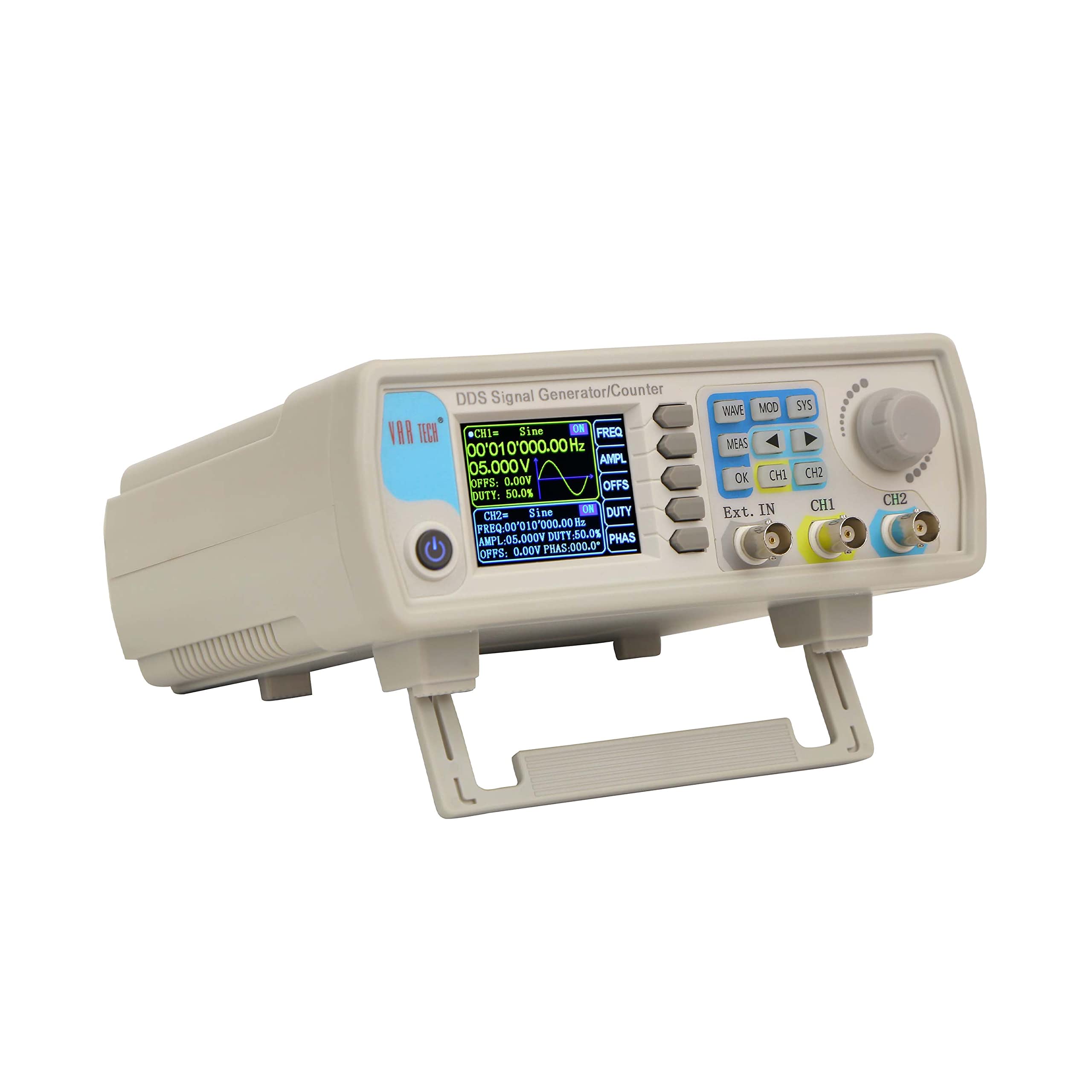 VAR TECH 15 MHz Function Generator Dual Channel SGDA 15M 266 MSa/S with USB Interface, DDS and Arbitary Waveforms with Counter, HD Color Display-picture-22