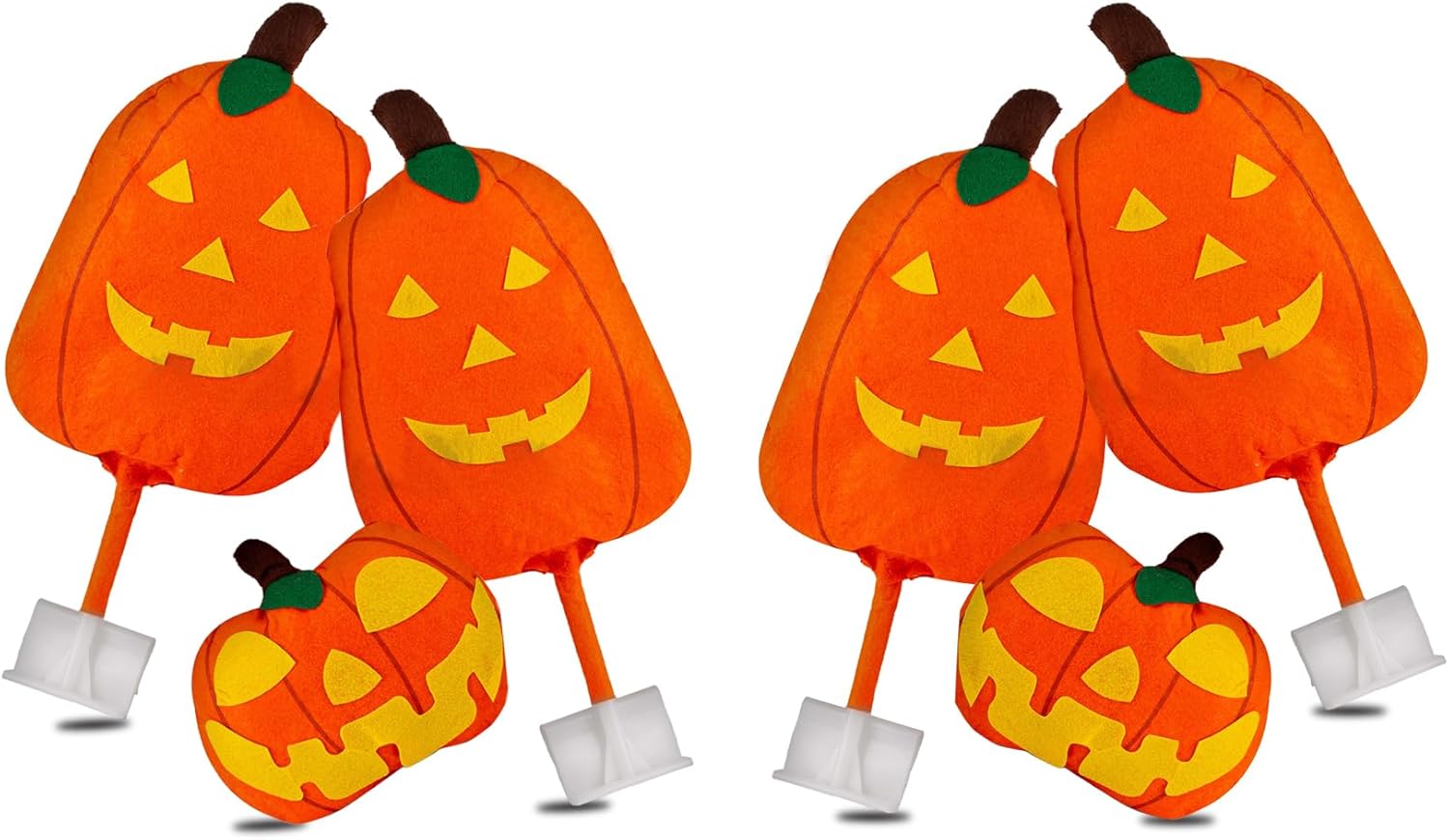 ZONETECH Halloween Car Pumpkin Décor Kit 2 Pack - Car Antenna Toppers Decoration for Halloween - Exterior Accessories for Cars, Trucks, Vans, and SUVs