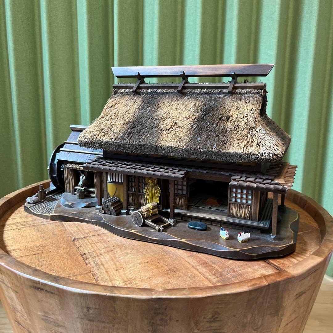 Amazon | カラクリ 古民家 オルゴール ジオラマ レトロ アンティーク