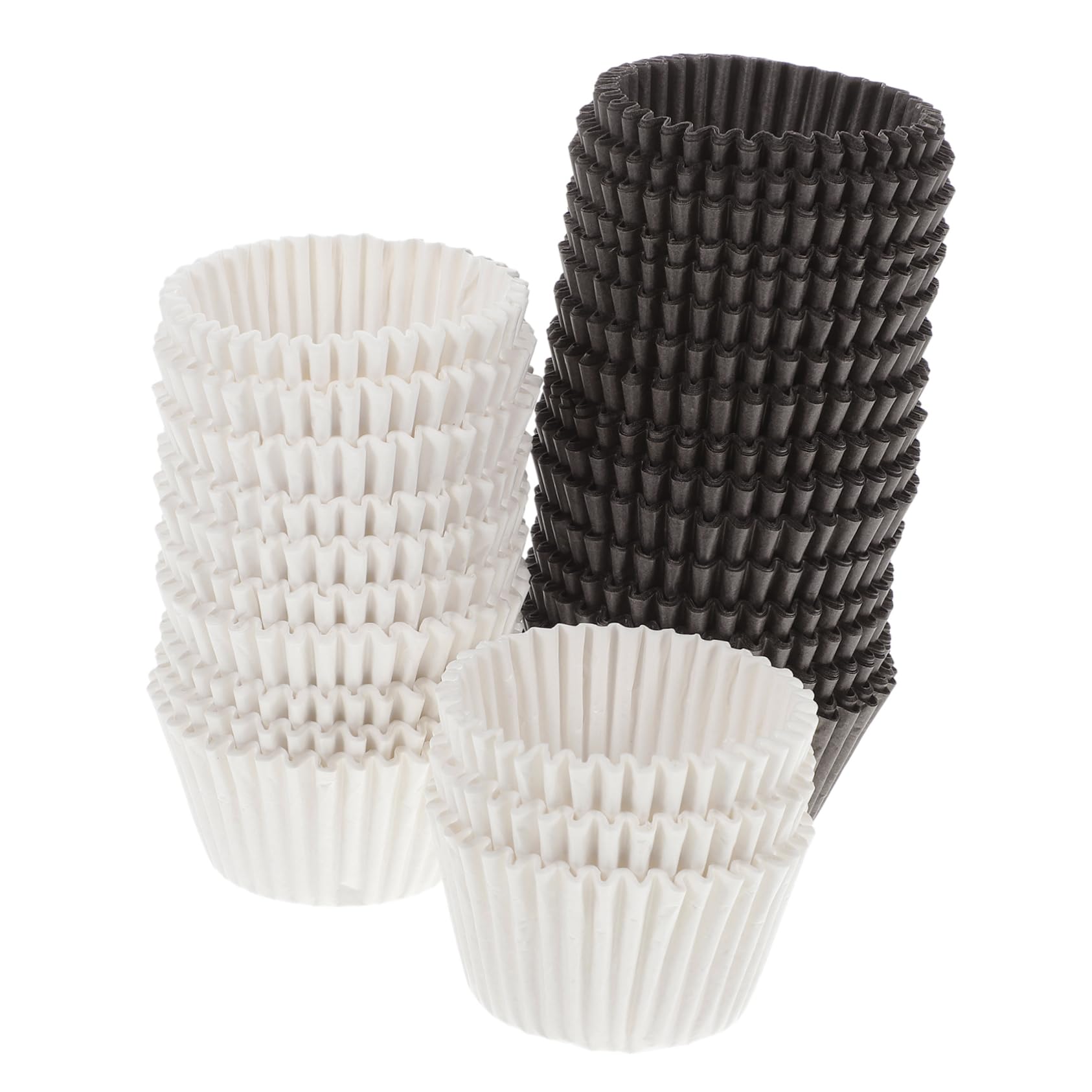 PRETYZOOM Capacillos Para Cupcakes Grandes 1000 Piezas Papel Resistente Blanco y Café Para Hornear Bolsitas Para Postres Fiestas y Repostería Hogar