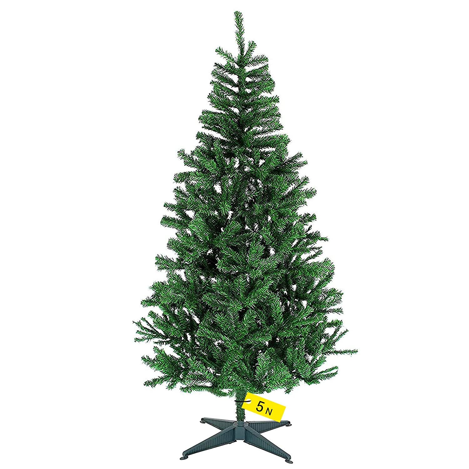 Tied Ribbons 5 Feet Artificial Christmas Tree with Stand | Perfect for Home, Office & Festive Decor