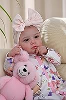 BABESIDE 20-Inch Reborn Baby Doll - Realistic Soft Vinyl Newborn with Cloth Body, Posable, Full Accessories for Cuddling & Gifts Age 3+