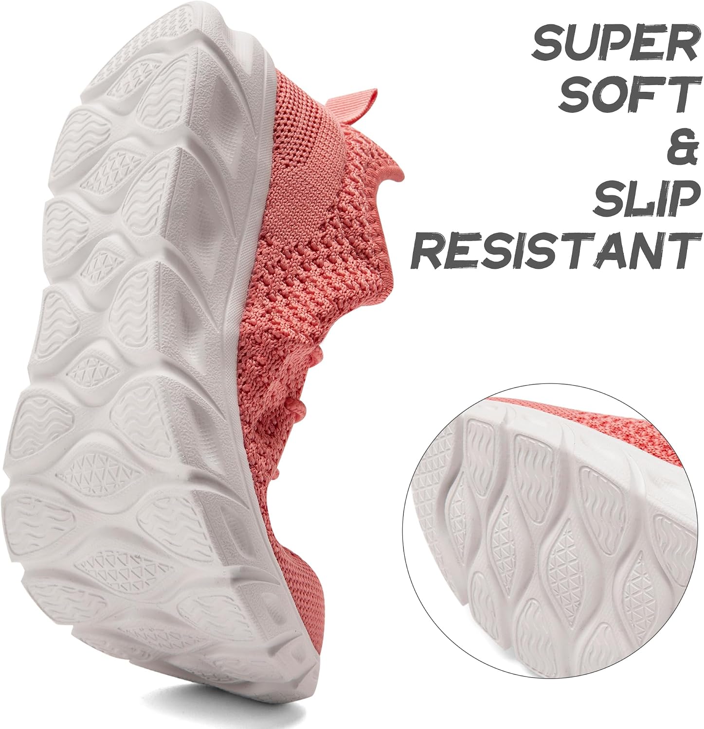 Running Shoes for Men Women Slip on Unisex Walking Tennis Non-Slip Work Shoes Lightweight Breathable Athletic Workout Gym Sneakers Casual Fashion Sneakers