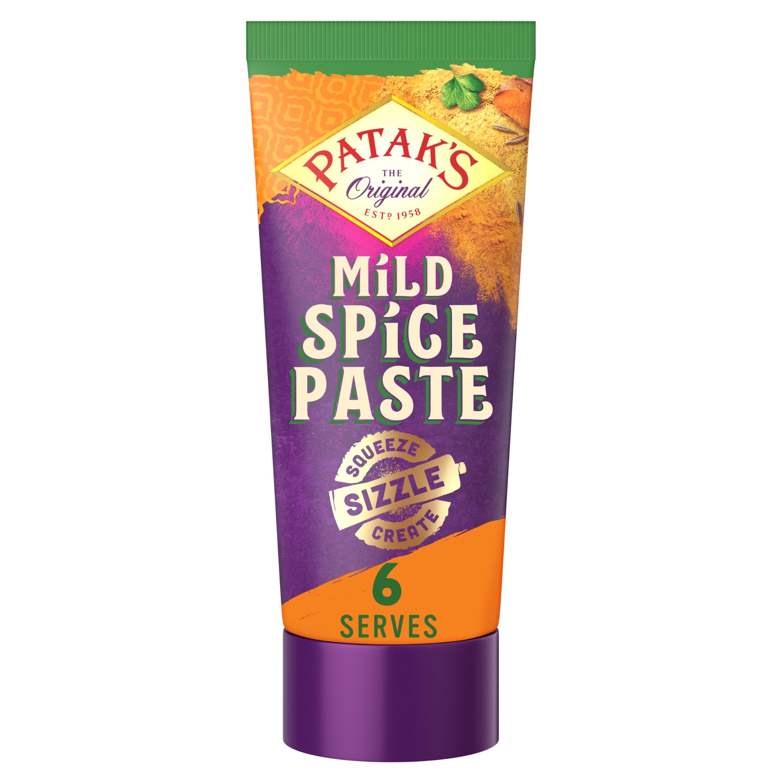 Patak's Mild Spice Paste 135g | Authentic Indian Curry Simmer/Cooking Spice Paste | Serves 8