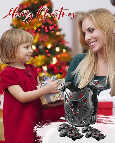 Miniatura 11 de StarknightMT Equipo de motocross para niños, carcasa gruesa mejorada, equipo de protección profesional de protección para el pecho, para motocross