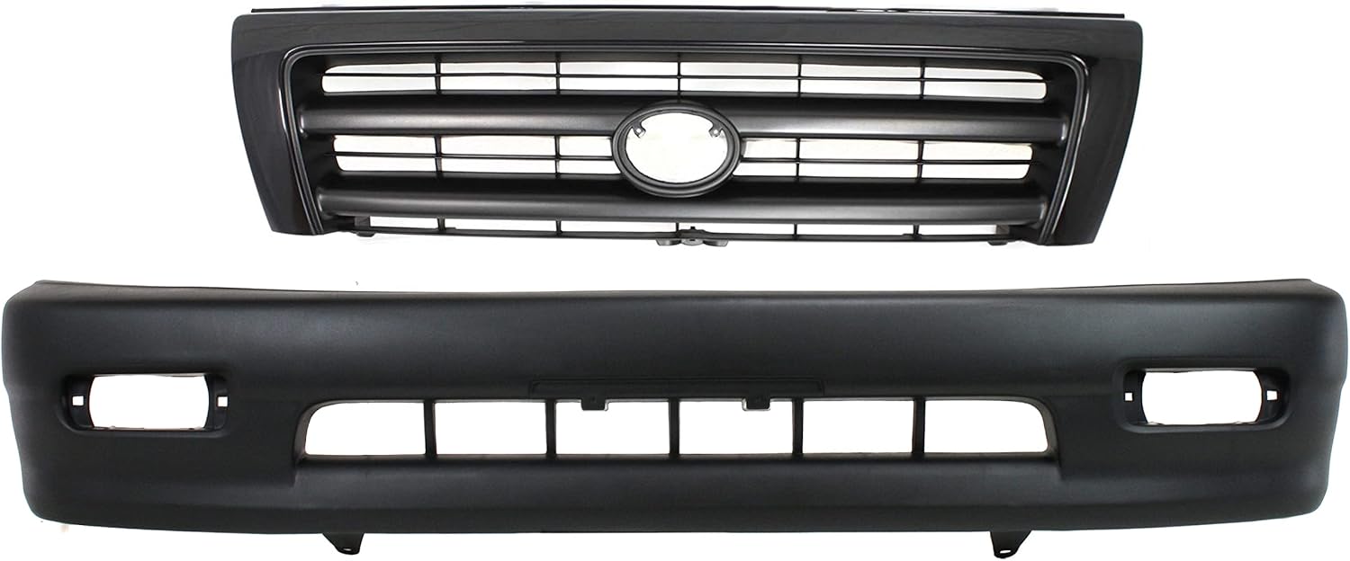 Garage-Pro Bumper Cover KIT Compatible with Toyota Tacoma 1998-2000 Rear Wheel Drive, For Models Without Pre Runner Textured Front