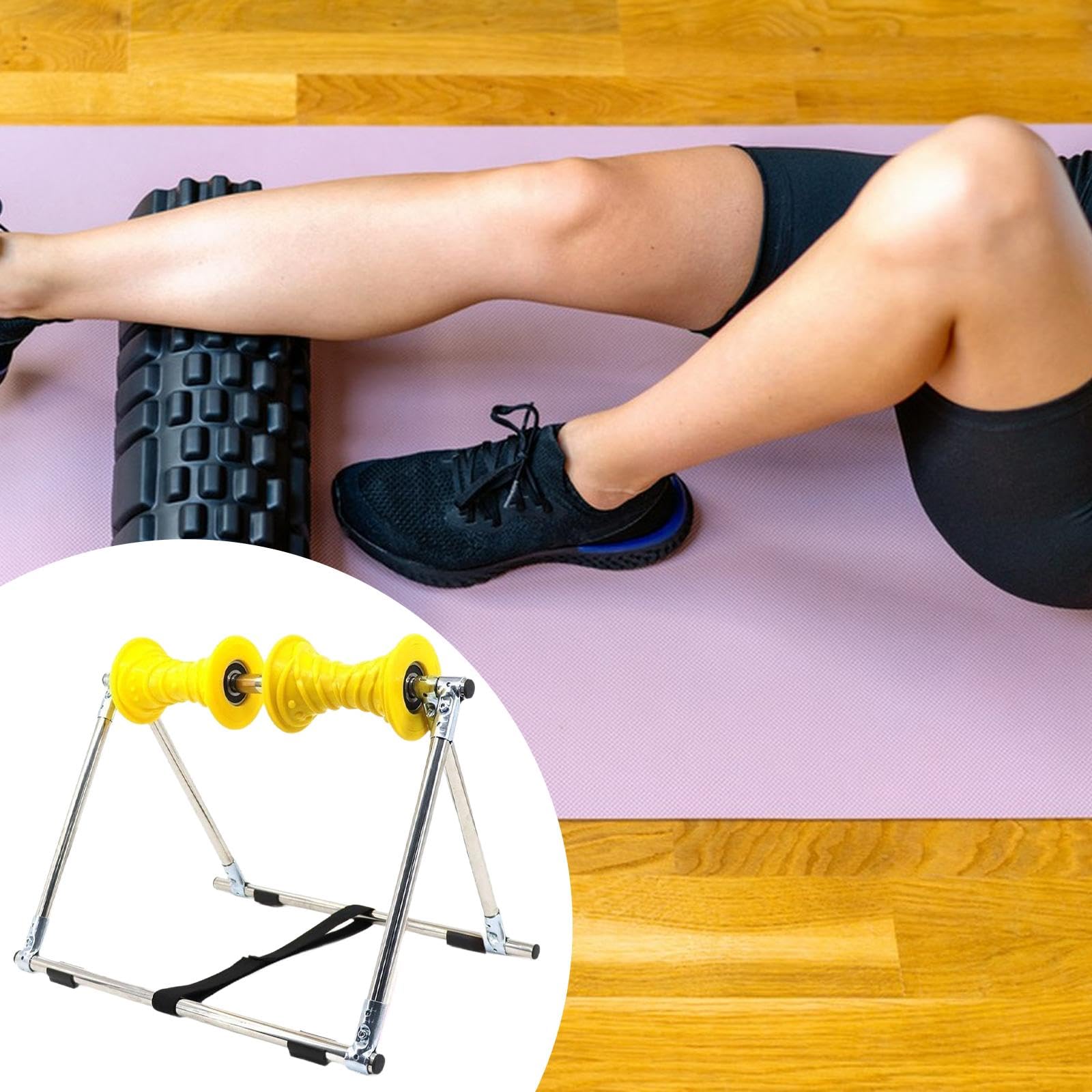 Roller Massaggio Polpaccio Ergonomico Per Ufficio Casa O,Giallo