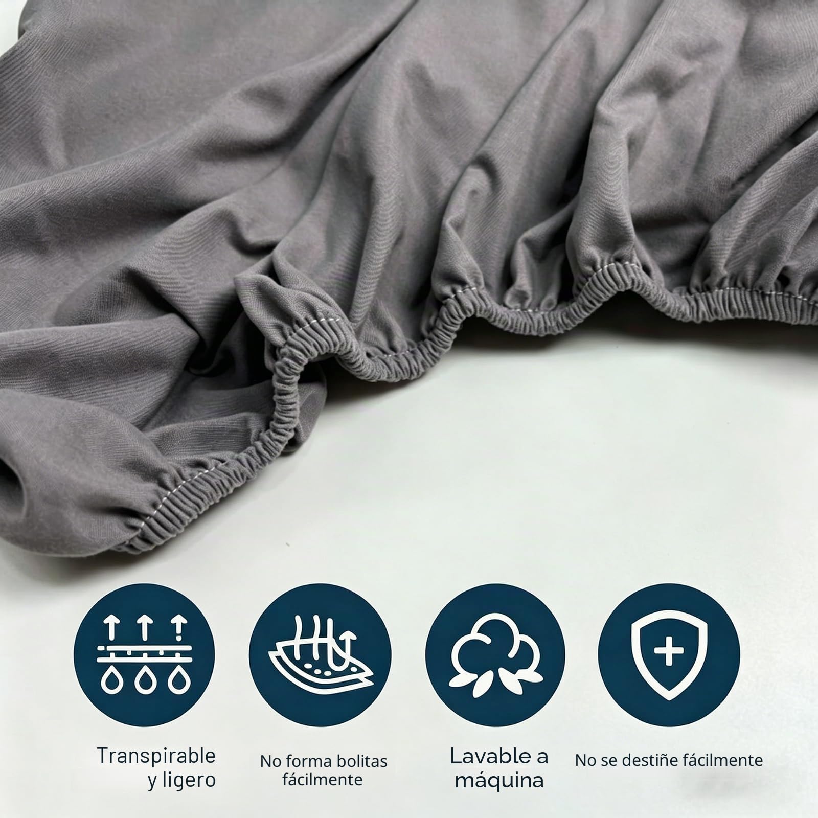 Sábana bajera ajustable para autocaravana, 3 piezas, 70x190-85x210 cm (2X) + 35x130-50x145, sábana bajera ajustable de repuesto para caravanas, campistas, furgonetas, transpirables, lavables