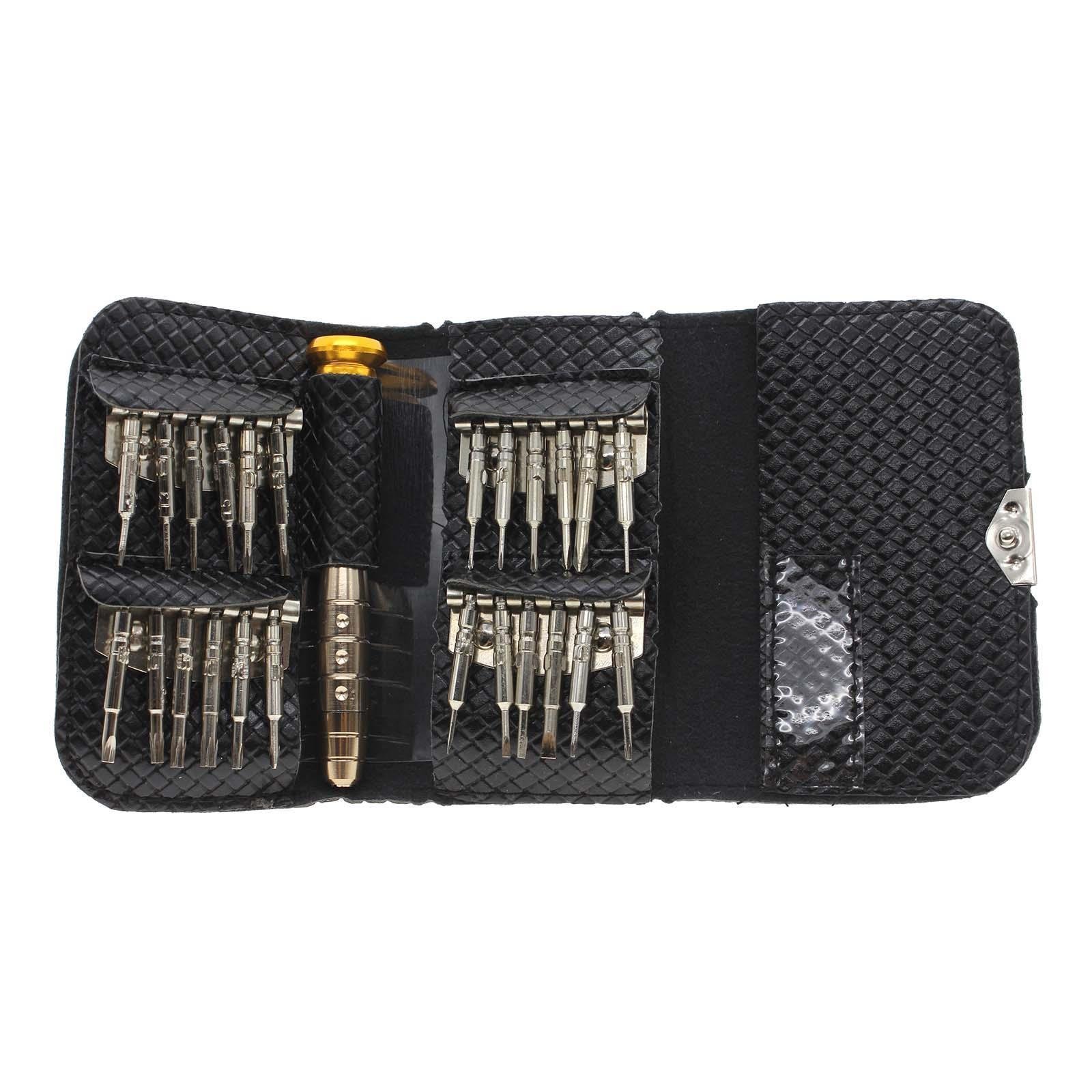 25 In 1 Multi-Purpose Precision Screwdriver Wallet Set Repair Tools For PC Phone Screwdriver Set