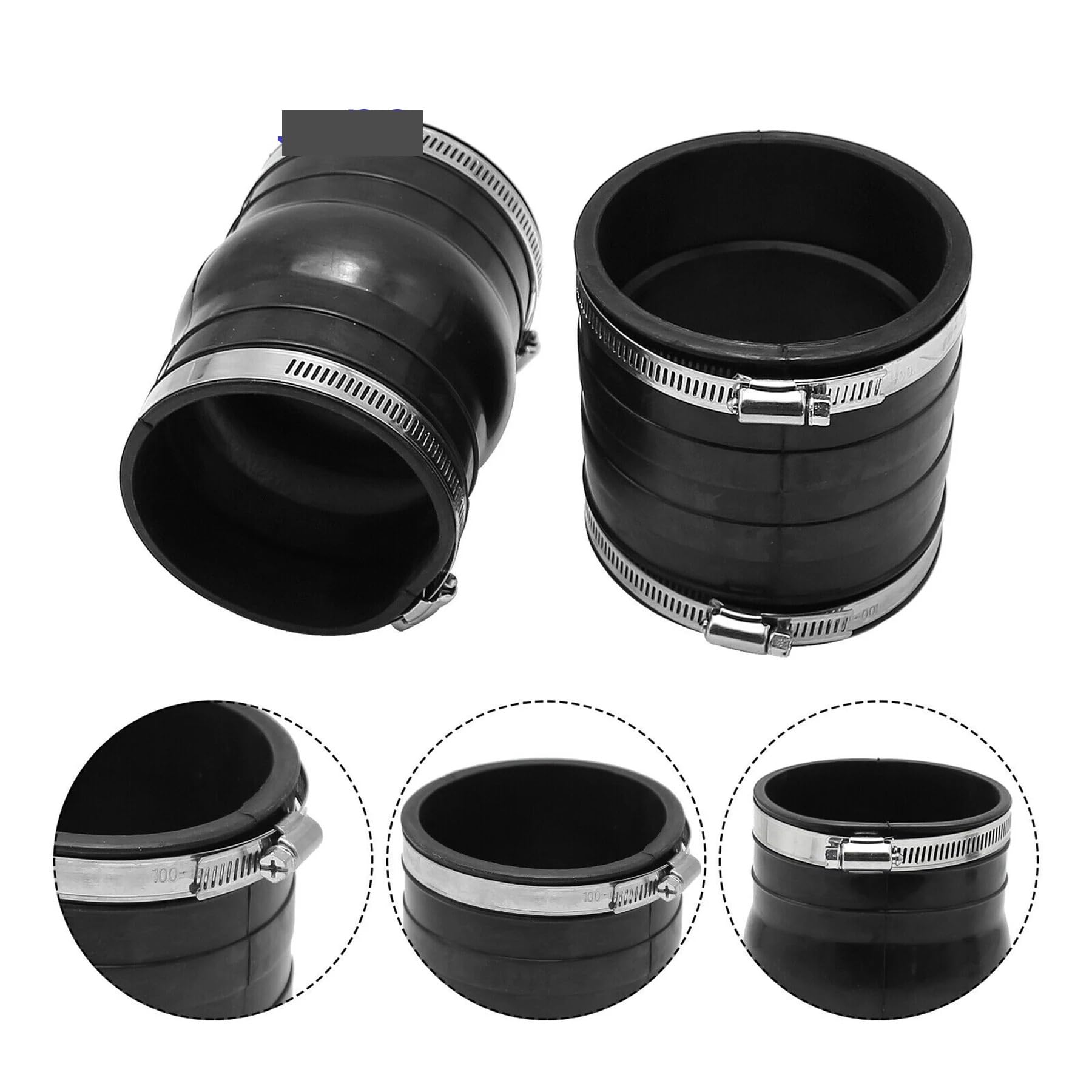 2 piezas de fuelle manguera superior e inferior con abrazaderas para Volvo para motor Penta V6 V8 4.3 5.0 .7 .8 1 litros 3863450