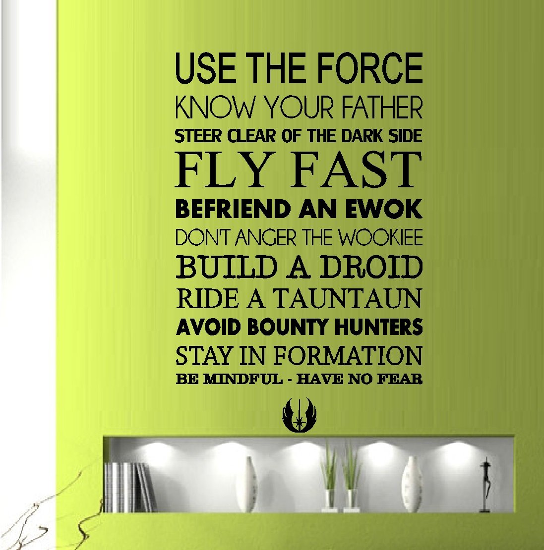 BestPricedDecalsUse The Force, Let The Wookie Win #2 ~ Wall or Window Decal 20" x 30" LRG