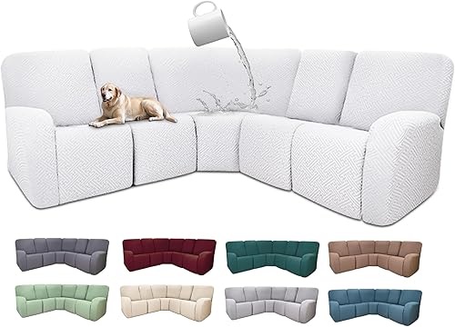 Miniatura 491 de Fundas 100% impermeables para sofá reclinable seccional, fundas para sofá reclinable en forma de L, funda para sofá seccional de esquina en forma de