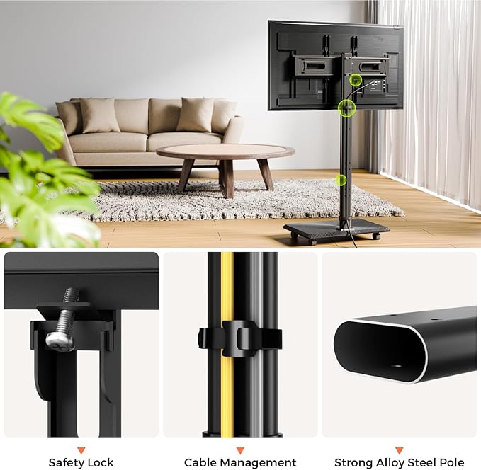 Soporte Móvil para TV NearHub 26-70 Pulgadas miniatura 9
