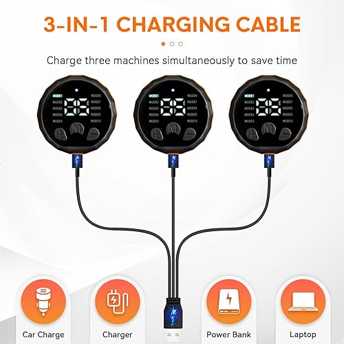 Miniatura 7 de Estimulador muscular electrónico; estimulador de abdominales, máquina muscular para abdomen/brazos, recargable por USB para fitness, entrenamiento