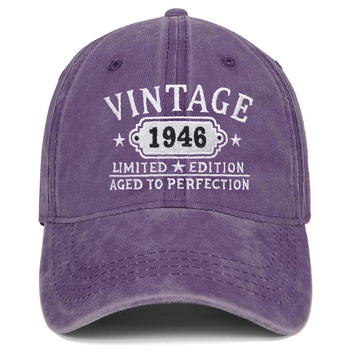 80th Birthday Gifts for Women Man Mom Vintage 1945 Hat Embroidered Baseball Cap