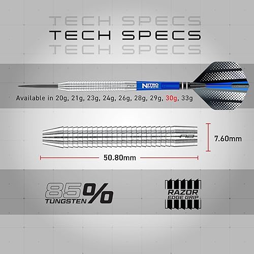 Miniatura 4 de RED DRAGON Razor Edge - Dardos de tungsteno originales de 0.71oz a 1.16oz con vuelos y tallos