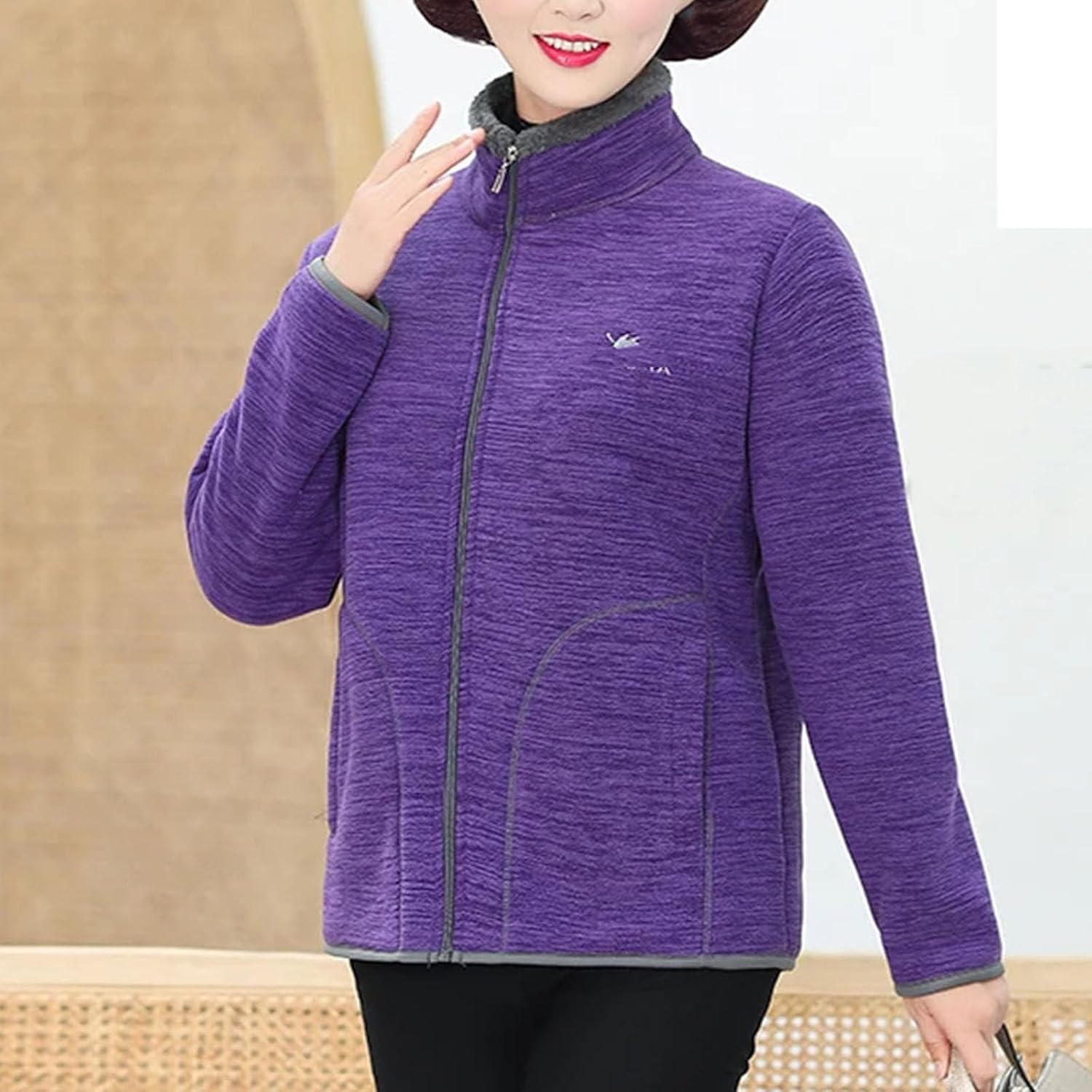 Women's Thick Fleece Jacket Spring Outdoor polar fleece thermal coat Camping Hiking Coats