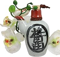 Vista 2 de Ebros - Frasco dispensador de condimentos tradicional japonés Tenmoku de porcelana esmaltada para salsa de soja Shoyu, 6 onzas, fabricado en Japón