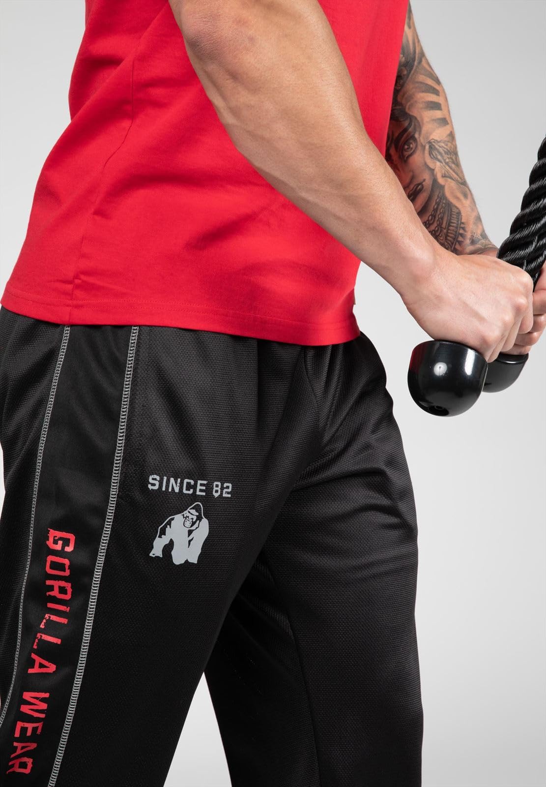 GORILLA WEAR Functional Mesh Pants Pantalones de Entrenamiento para Hombre