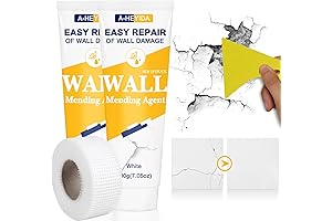 Wall Repair Kit with Drywall Crack Repair Tape and Scraper, Repair Cracks...