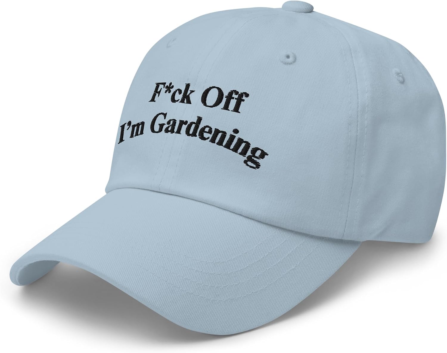 NX Fuck Off I'm Gardening Embroidered Curved Bill Cap Relaxed Fit Low Crown Adjustable Hat